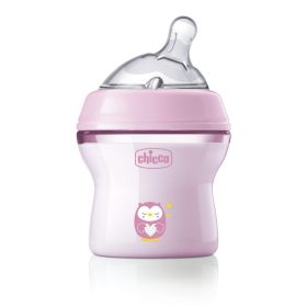 CHICCO Natural Feeling 150 ml cumisüveg kislányoknak 0m+