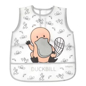 BABYONO Lemosható előke szürke 12hó+, 30x35 cm