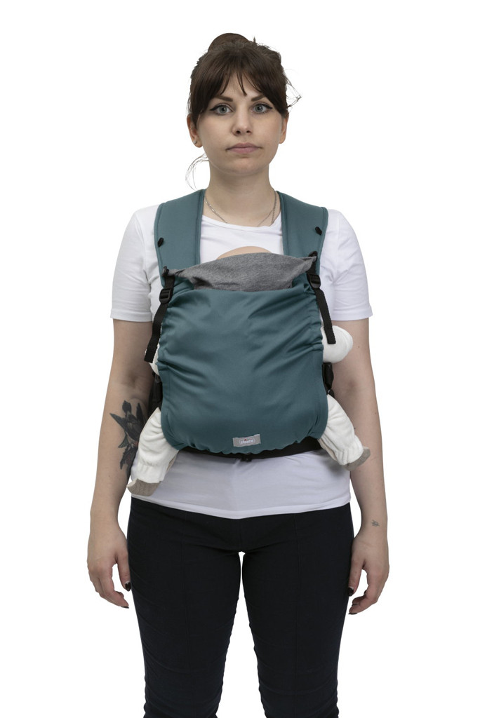 CHICCO Skin Fit - Green Wood gyermekhordozó - könnyű hordozhatóság