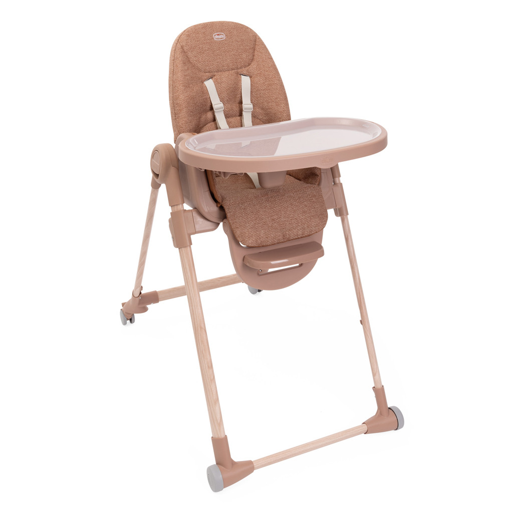 CHICCO Etetőszék Polly Armonia - Terracotta - Könnyű hordozhatóság
