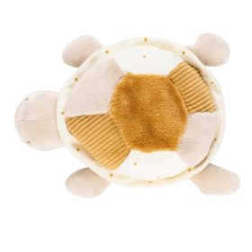   NATTOU Lapidou plüss teknős játék 4 tevékenységgel 19 cm Karamell