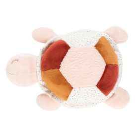   NATTOU Lapidou plüss teknős játék 4 tevékenységgel 19 cm Pink