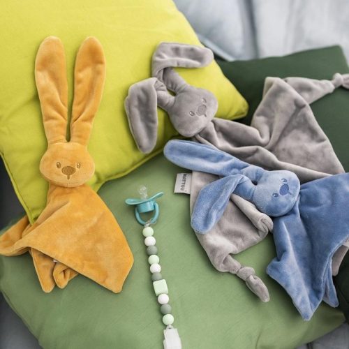 NATTOU Szilikon cumitartó pánt  mint-white  BPA mentes