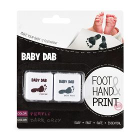 BABY DAB Lenyomatkészítő - lila+szürke