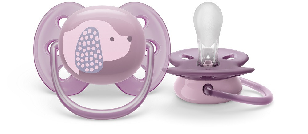 Philips AVENT SCF092/05 Játszócumi Ultrasoft Premium 6-18hó lila