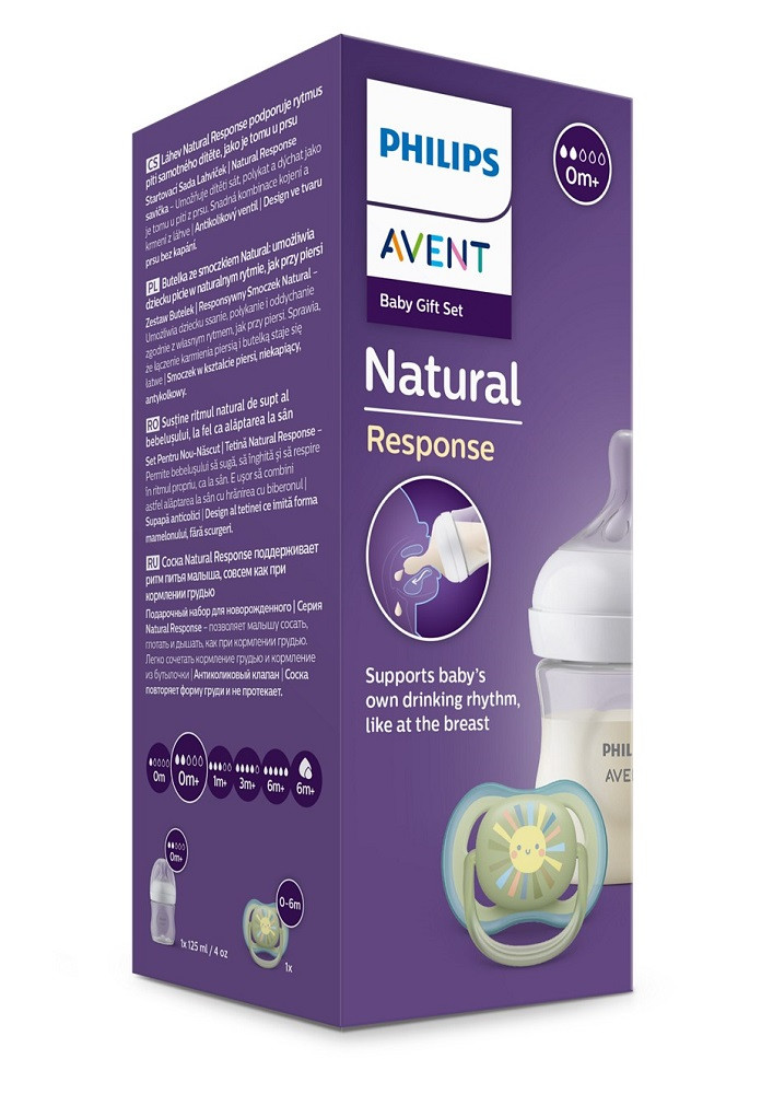 Philips AVENT SCD837/10 Natural Response újszülött kezdő készlet - különböző alkatrészek