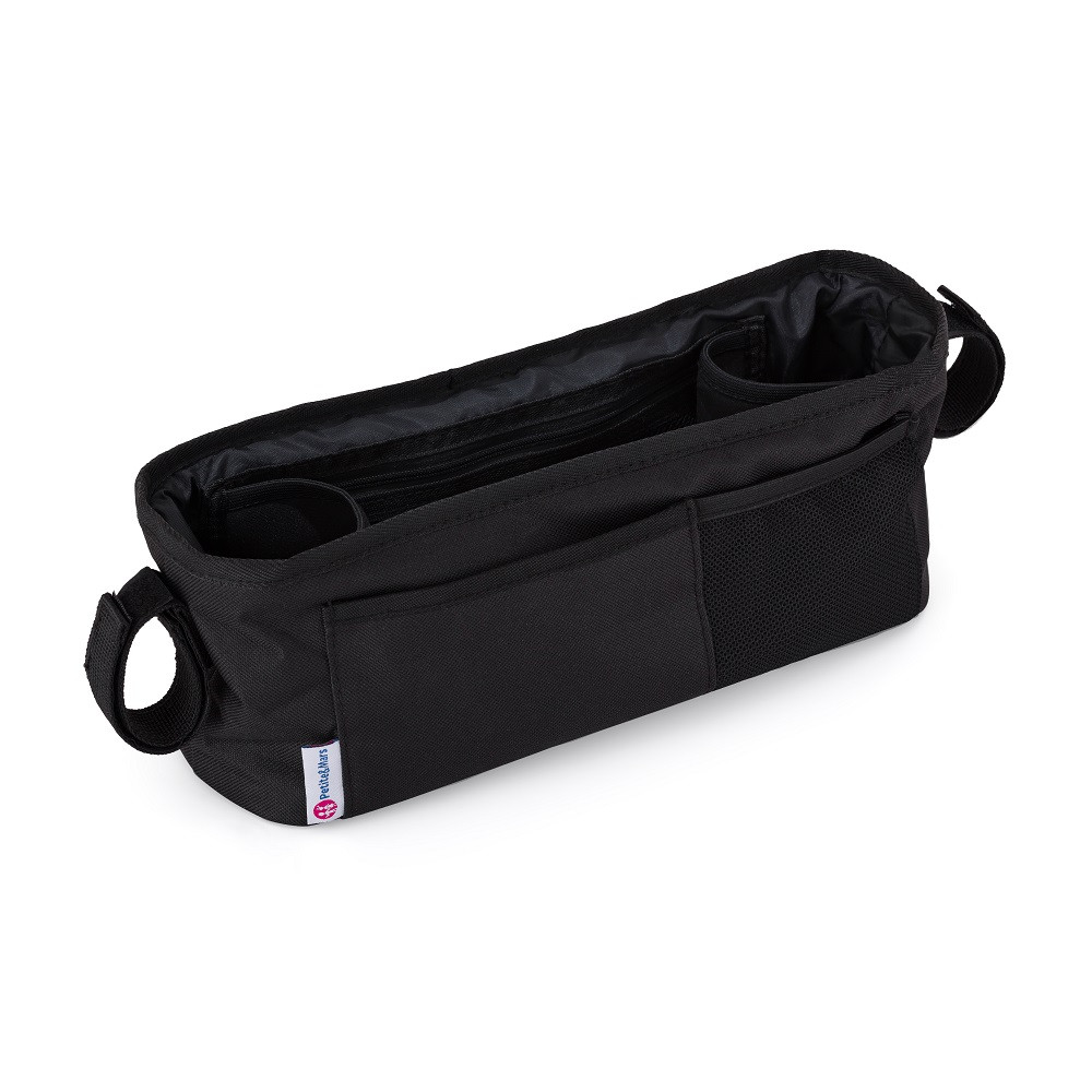 PETITE&MARS Babakocsi szervező Pocket Absolute Black - Könnyű hozzáférés a legfontosabb dolgokhoz