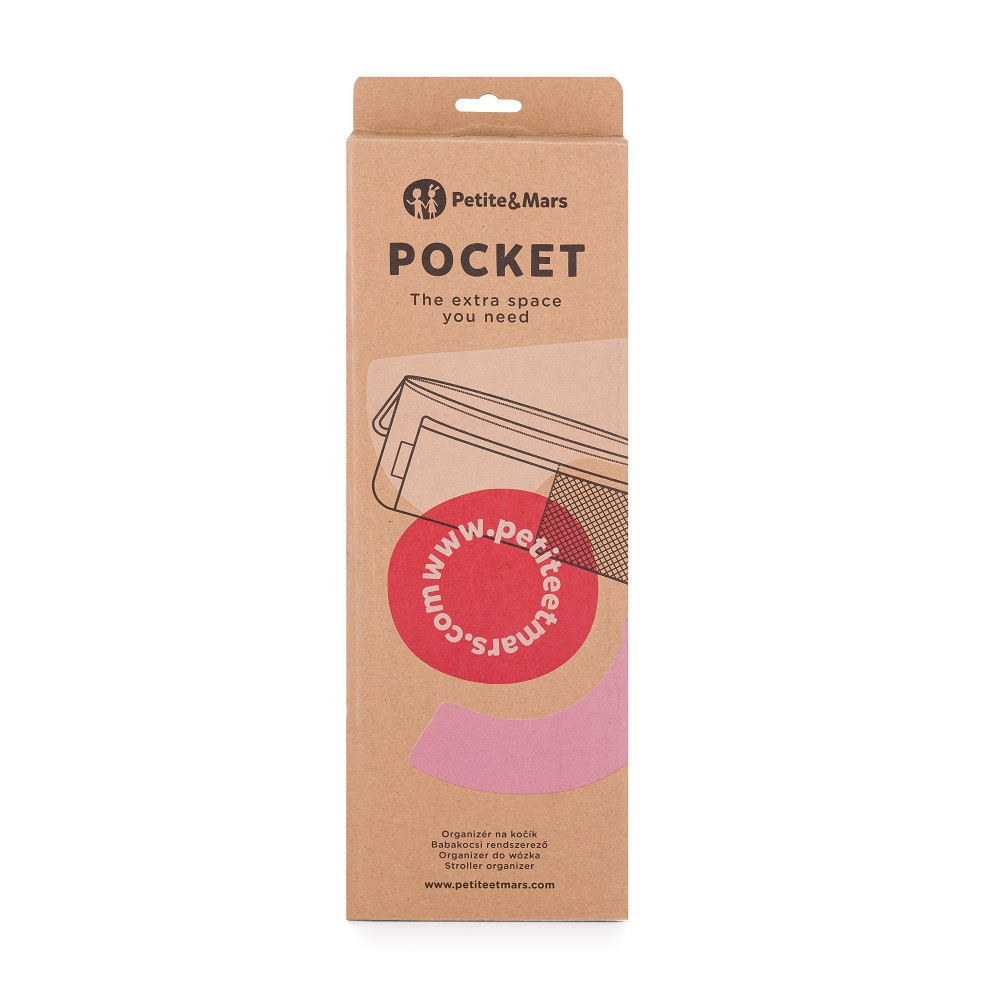 PETITE&MARS Babakocsi szervező Pocket Absolute Black - Stílusos és praktikus