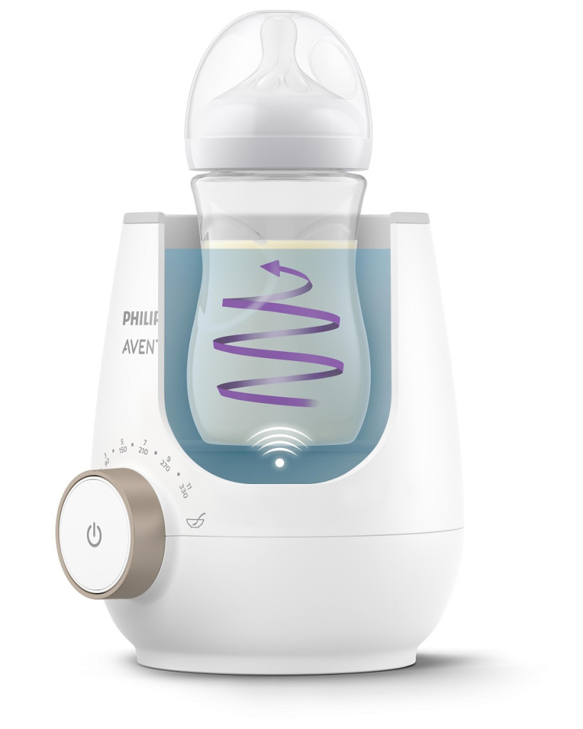A Philips AVENT cumisüveg-melegítő használat közben
