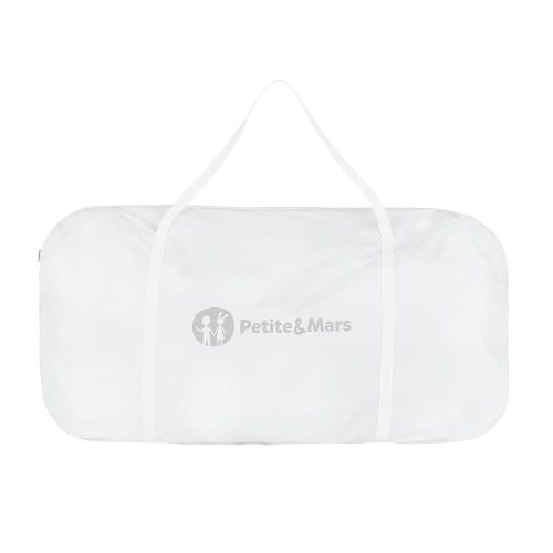 PETITE&MARS Állítható gyerekágy ringató funkcióval Glory 2 az 1-ben Mocha Beige