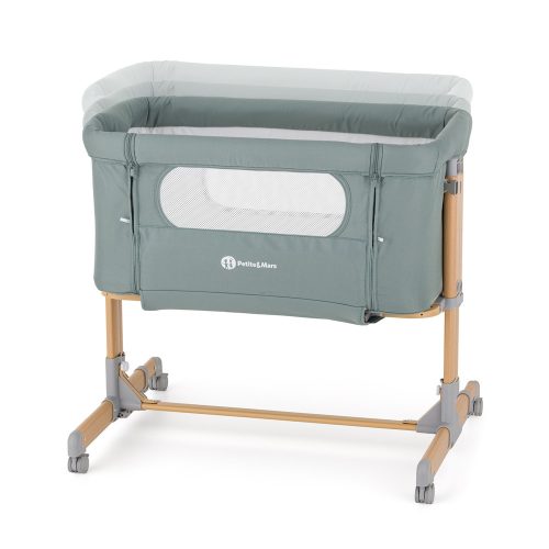 PETITE&MARS Állítható kiságy Grace Compact Foggy Green