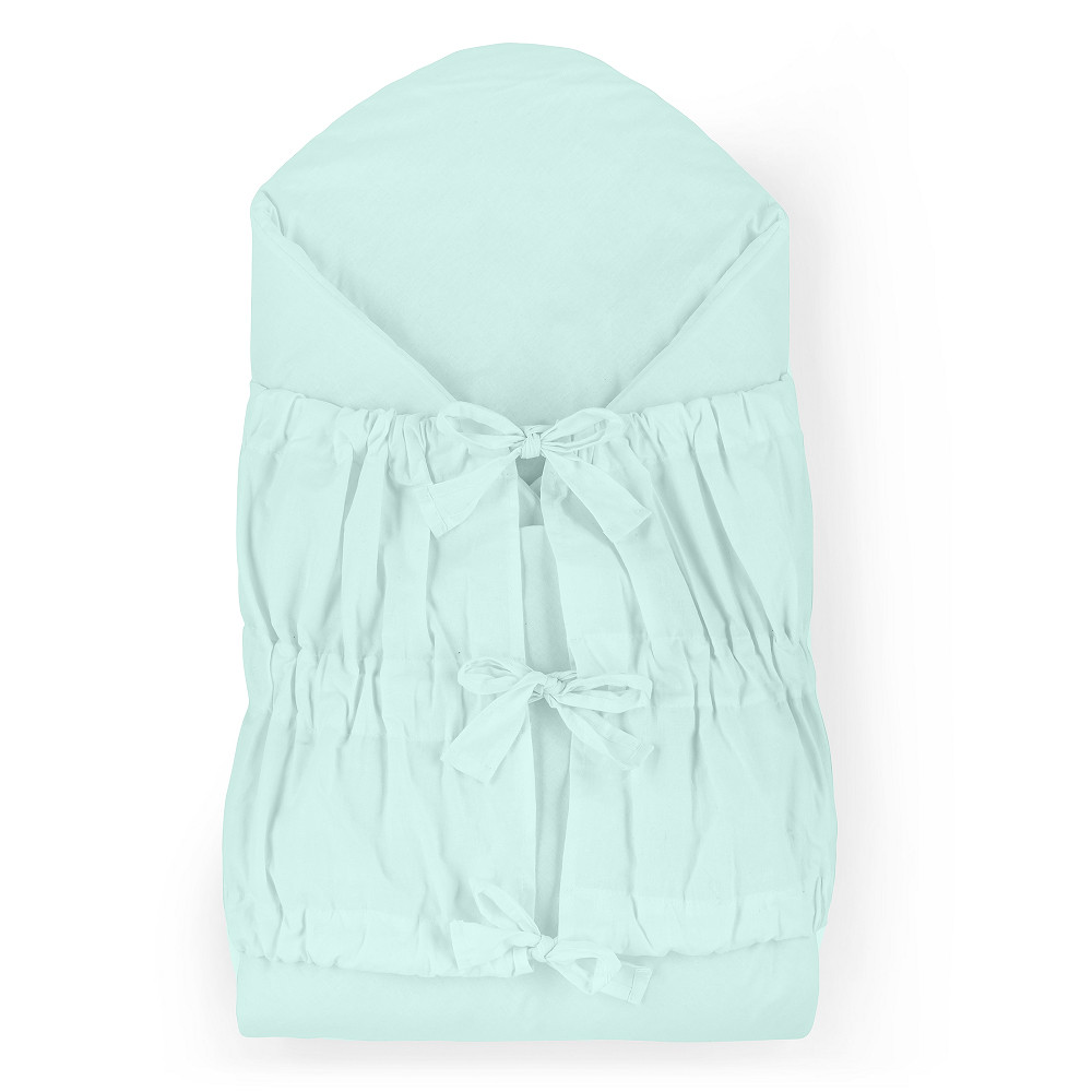 PETITE&MARS Megkötős pólya Nurse tömör kókusz betéttel Frosted Mint 75x75 cm