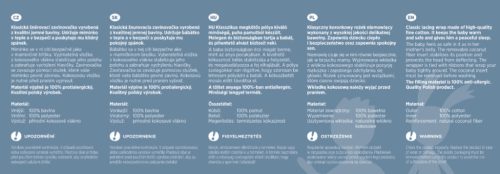 PETITE&MARS Megkötős pólya Nurse tömör kókusz betéttel Frosted Mint 75x75 cm