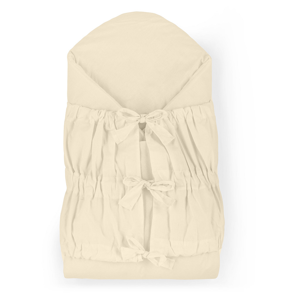 PETITE&MARS Megkötős pólya Nurse Light Beige 75x75 cm