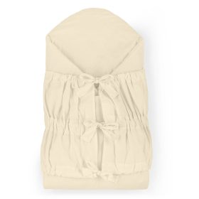   PETITE&MARS Megkötős pólya Nurse tömör kókusz betéttel Light Beige 75x75 cm