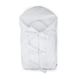   PETITE&MARS Megkötős pólya Nurse tömör kókusz betéttel White 75x75 cm