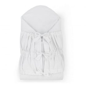   PETITE&MARS Megkötős pólya Nurse tömör kókusz betéttel White 75x75 cm