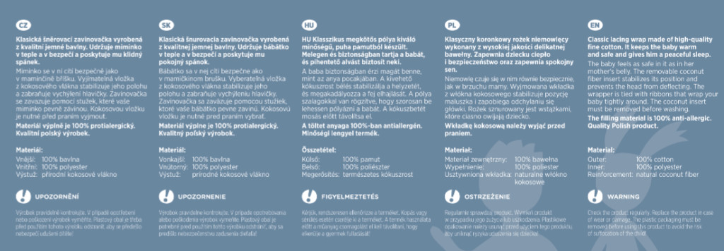PETITE&MARS Megkötős pólya használat közben