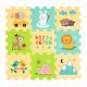 PETITE & MARS Összeilleszthető puzzle Nexli, Forest Friends 9 db