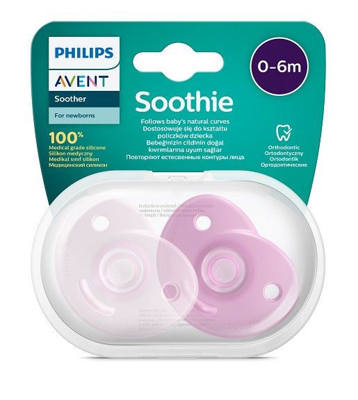 Avent SCF099/22 Soothie szilikon játszócumi használat közben