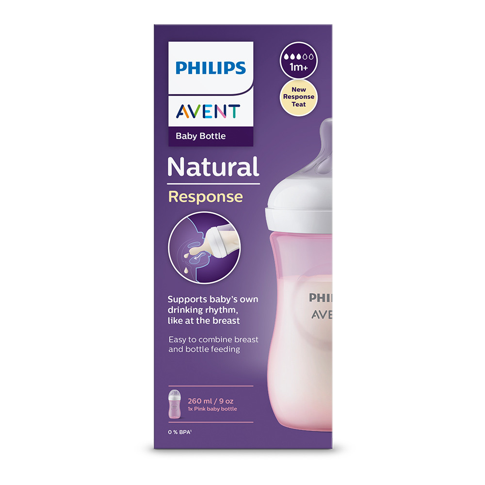 Philips AVENT Natural Response cumisüveg használat közben