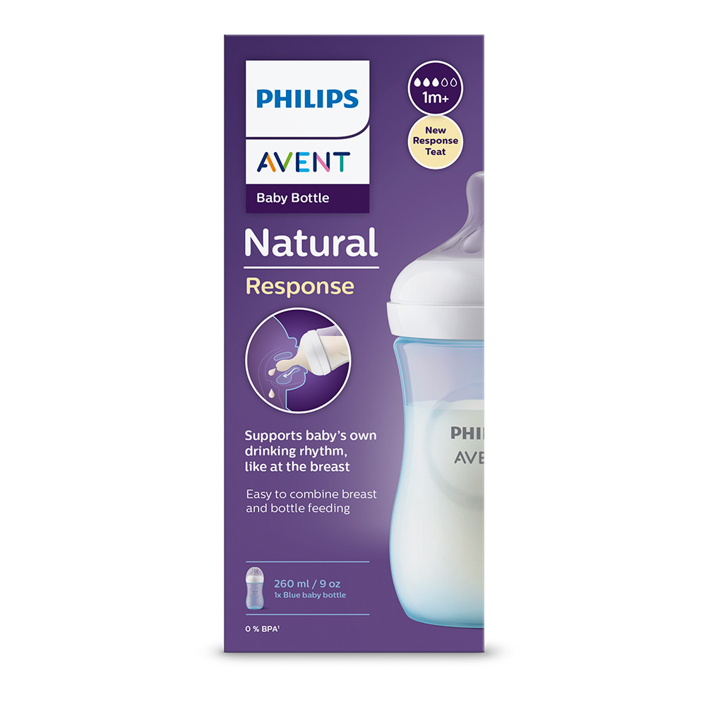 Philips AVENT Natural Response cumisüveg etetés közben