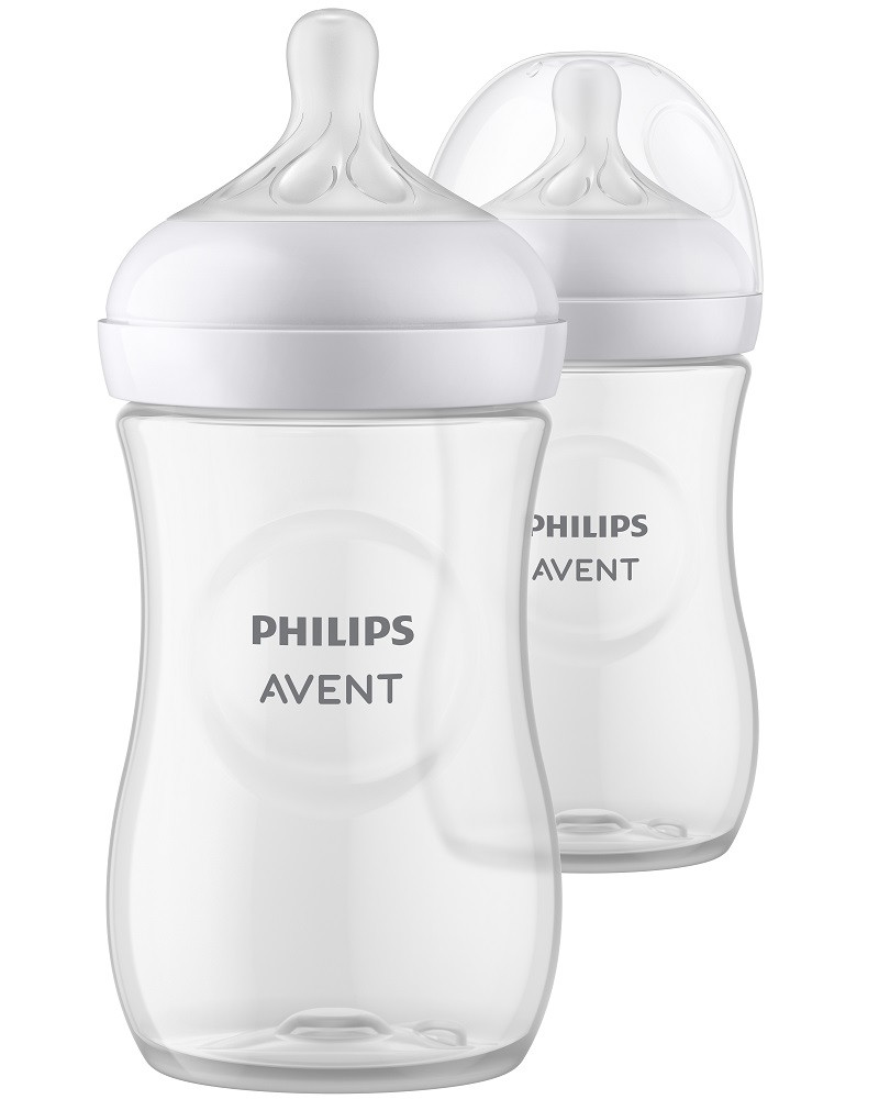 Philips AVENT SCY903/02 Natural Response cumisüveg 260 ml, 1hó+ 2 db használat közben