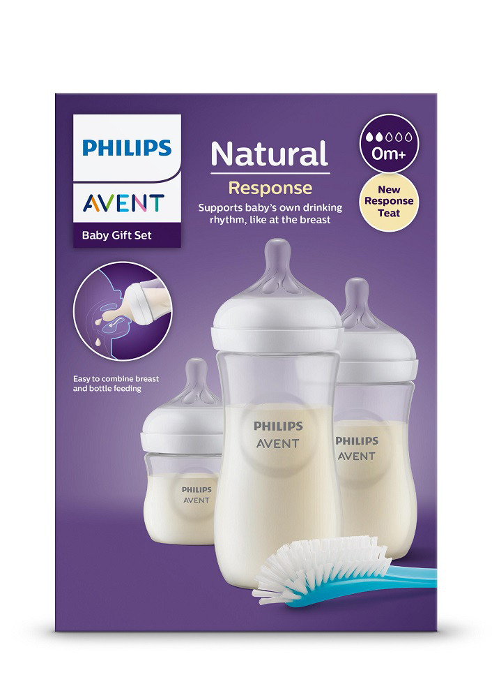 Philips Avent Natural Response Újszülött ajándékcsomag SCD837/12 cumisüvegek