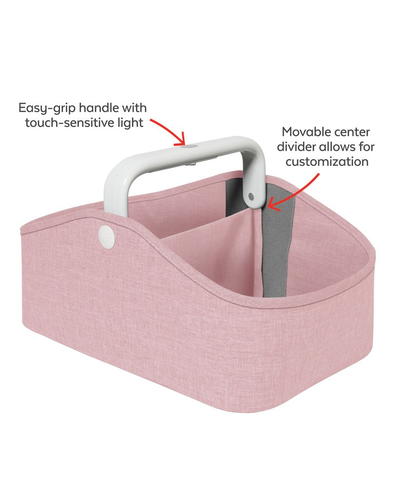 SKIP HOP Világítással ellátott higiéniai szükségletek szervezője Pink részletei