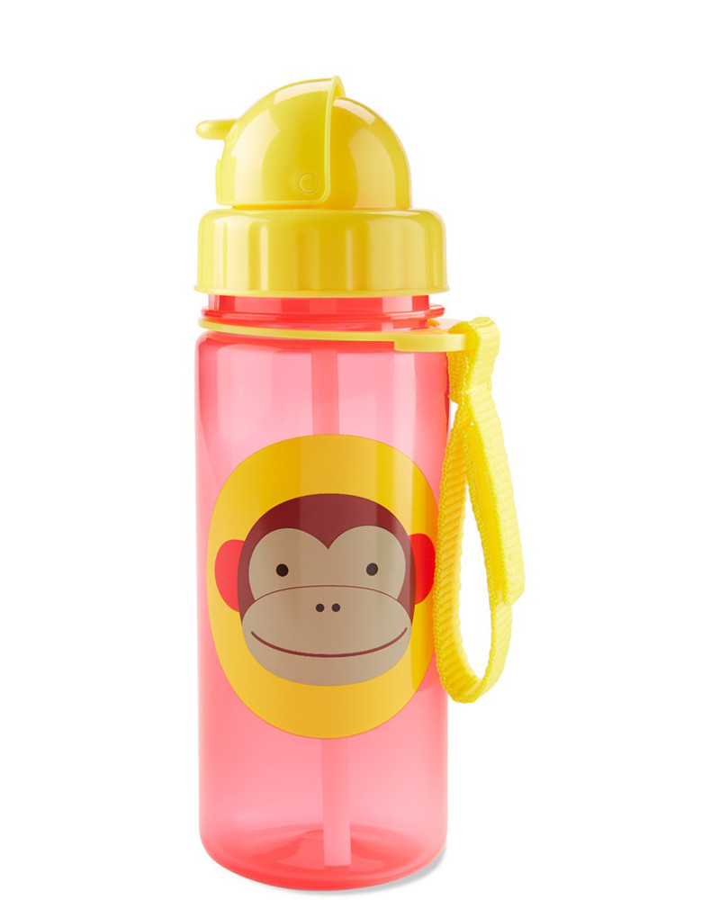 SKIP HOP Zoo Szívószálas pohár PP PVC és BPA mentes Majom 12m+