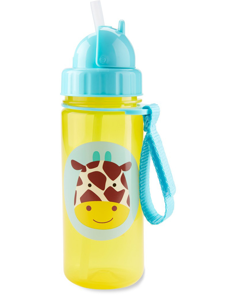 SKIP HOP Zoo Pohár szívószállal PP PVC és BPA mentes Zsiráf 12h+