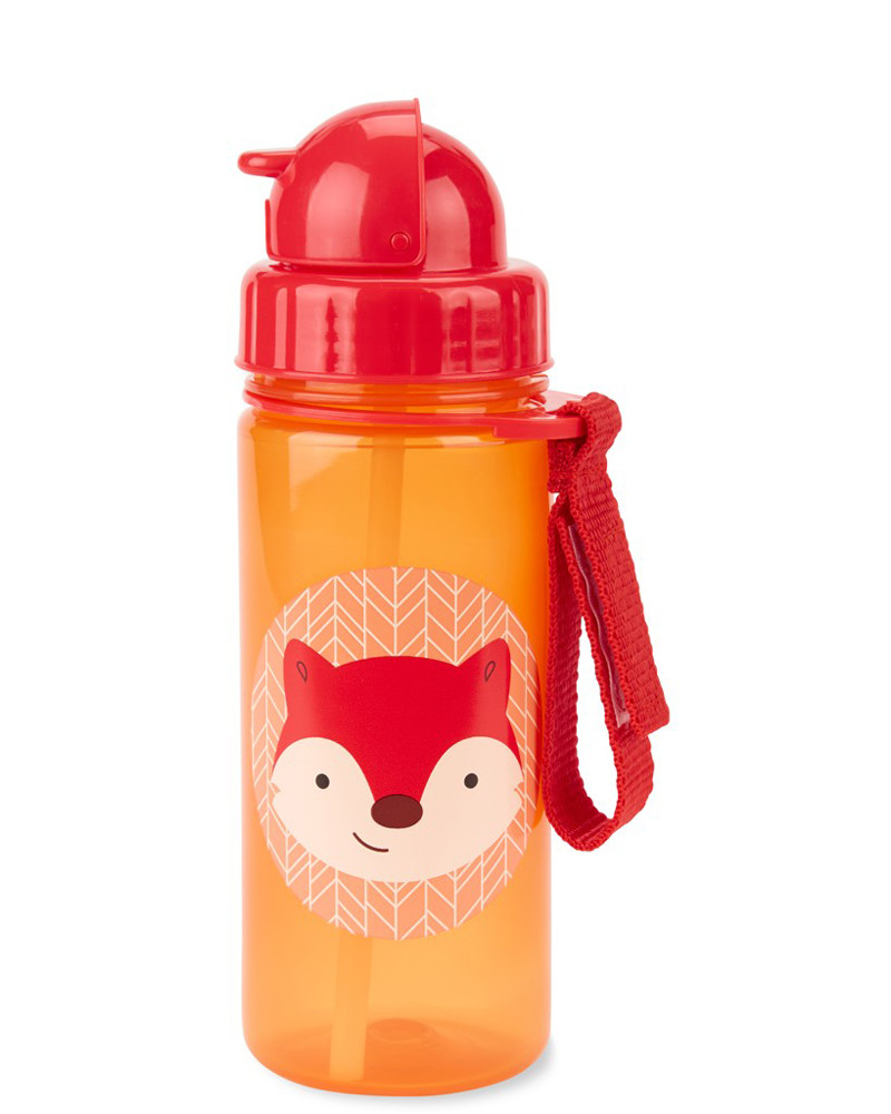SKIP HOP Zoo Szívószálas pohár Róka használat közben