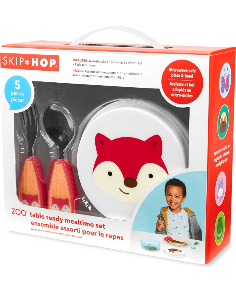 SKIP HOP Zoo Set étkezőszett 5 db-os Róka 12 hó+ fő kép