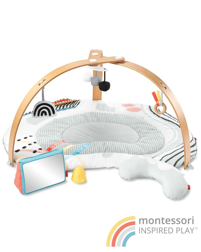 SKIP HOP Játékszőnyeg fa játékhíddal Discoverosity Montessori 0m+