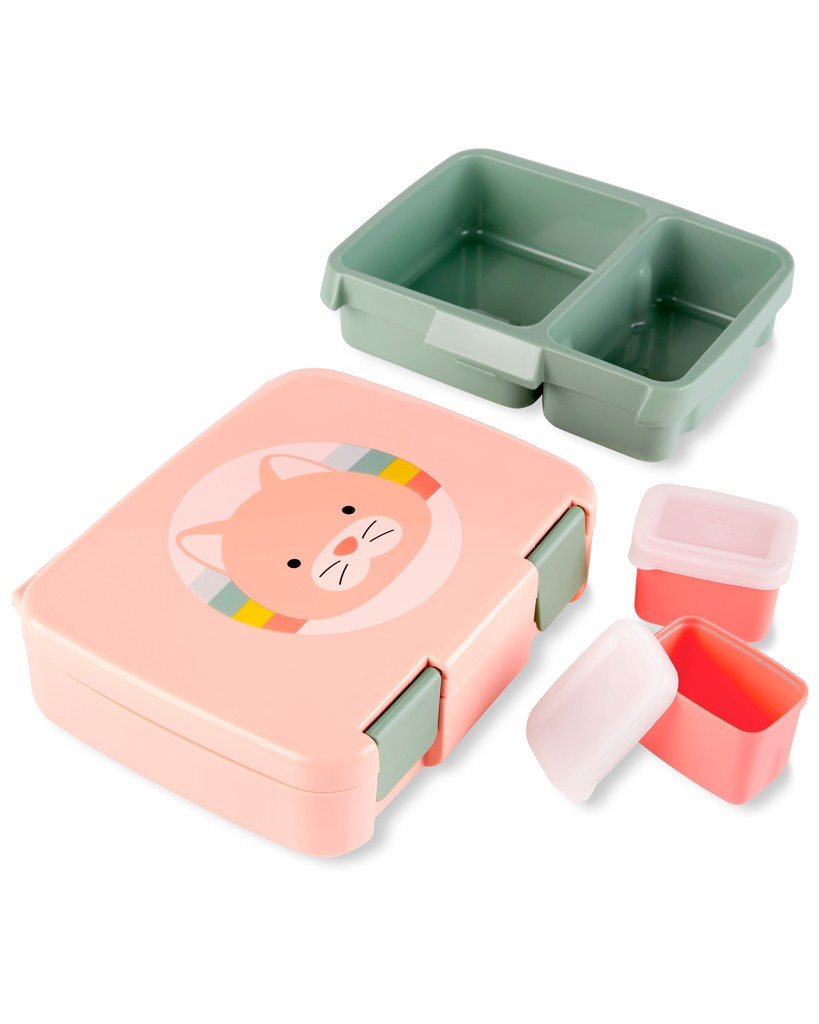 SKIP HOP Zoo Bento Ebéd Doboz Macska 3r+ használat közben