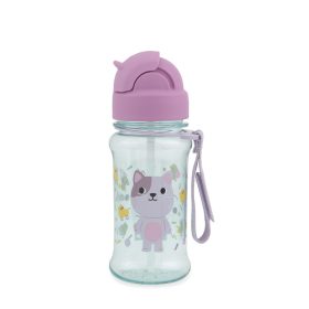   SKIP HOP Kulacs szívószállal 355ml Besties Squad Macska 12hó+