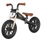QPLAY Futóbicikli Feduro Black/Golden, 3-6 éves korig, 30 kg-ig