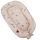 EKO Bölcső kétoldalas pamut My farm Stars Powder pink 90x60 cm a babán
