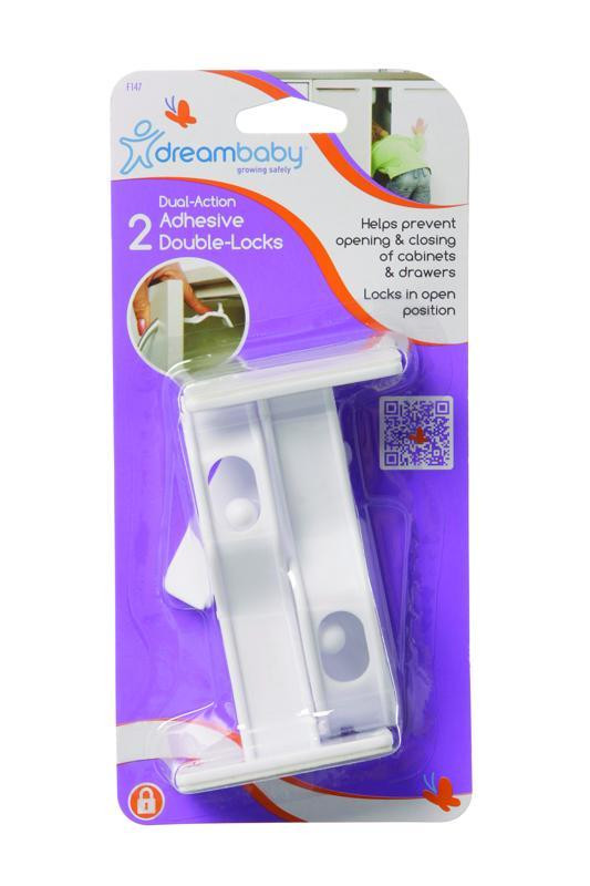 DREAMBABY Kétirányú ragasztós zár használat közben