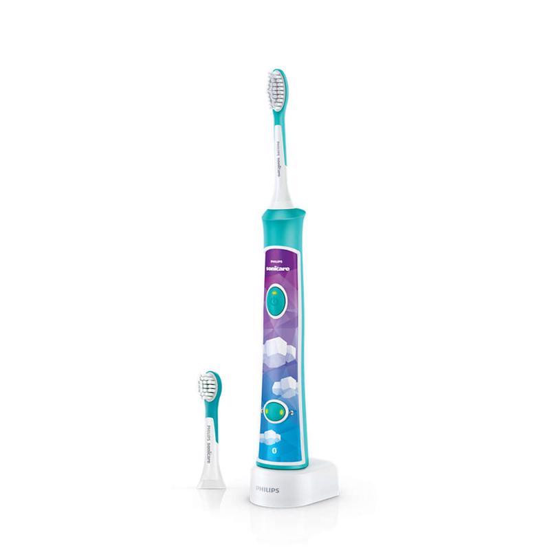 PHILIPS Sonický elektromos gyermek fogkefe bluetooth-zal zöld HX6322/04