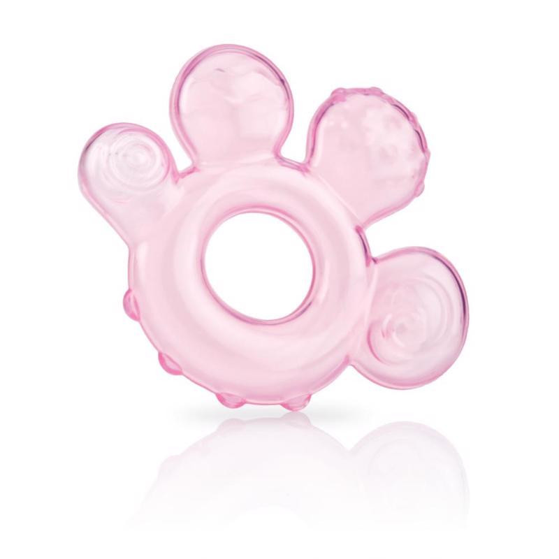 NUBY Vízzel tölthető rágóka - rózsaszín 3 h+