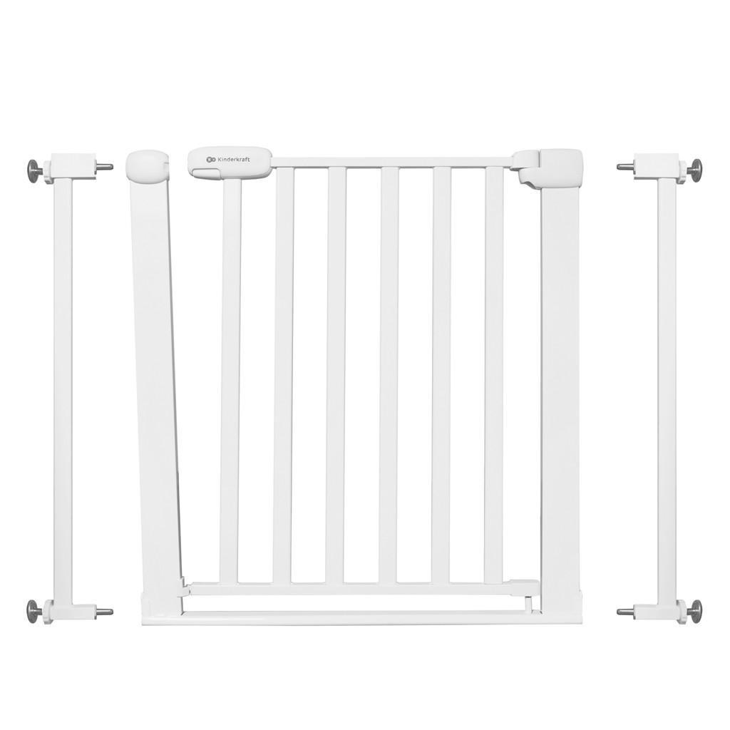 KINDERKRAFT Gyermekbiztonsági rács Lock&Go white - Kényelem és biztonság