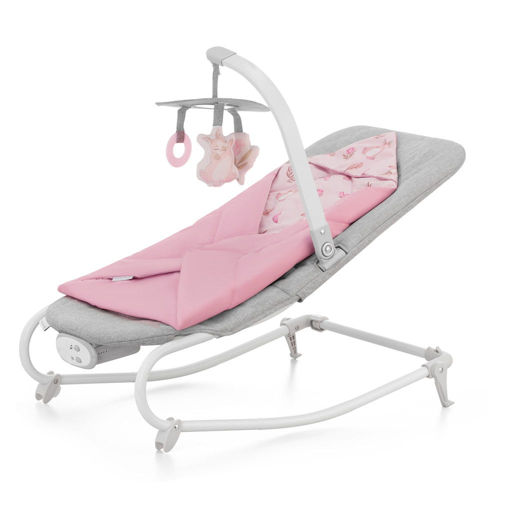 KINDERKRAFT Felio 2 Peony Rose vibráló hinta zenével