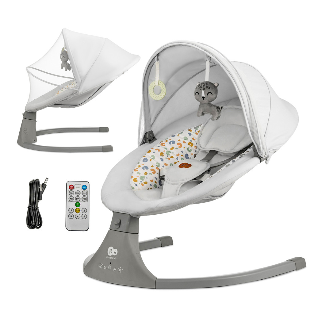 KINDERKRAFT Pihenőszék Lumi Premium Light Grey