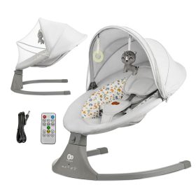KINDERKRAFT Pihenőszék hintával és dallammal 2 az 1-ben Lumi, 9 kg-ig,