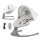 KINDERKRAFT Pihenőszék hintával és dallammal 2 az 1-ben Lumi, 9 kg-ig, Premium Light Grey