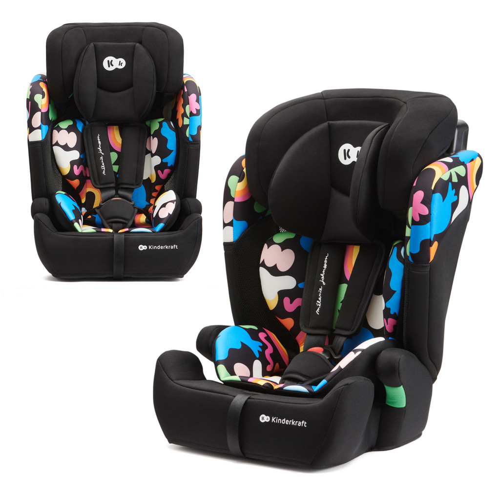 KINDERKRAFT Autósülés Comfort Up i-Size Happy Shapes (76-150 cm)