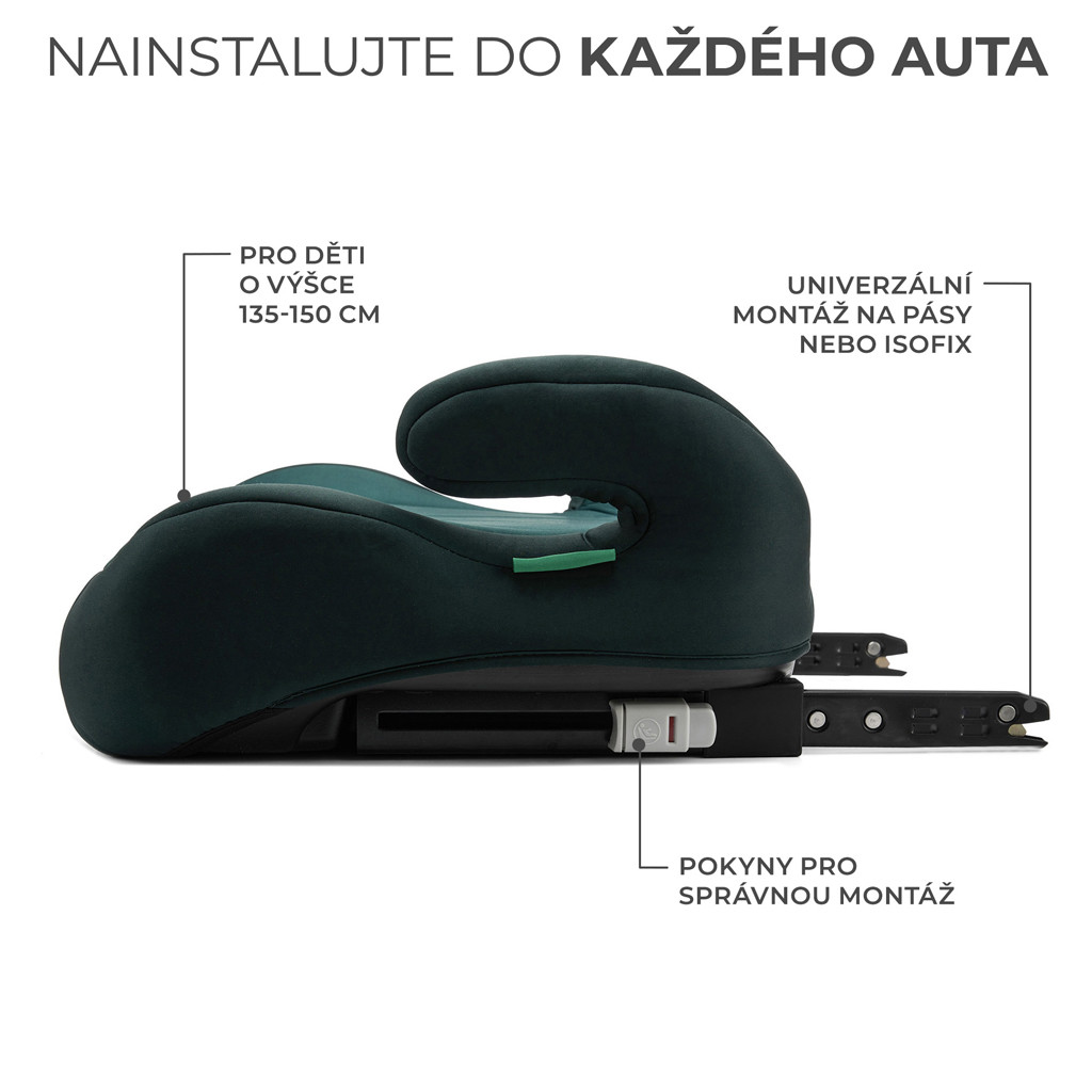 KINDERKRAFT Ülésmagasító i-Boost Zöld előnyök