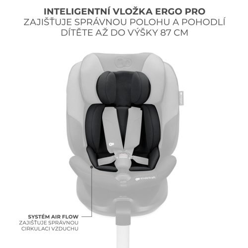 KINDERKRAFT SELECT Autósülés i-Fix 40-150 cm Grafitfekete