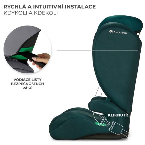 KINDERKRAFT Autósülés i-Spark i-Size 100-150 cm Zöld
